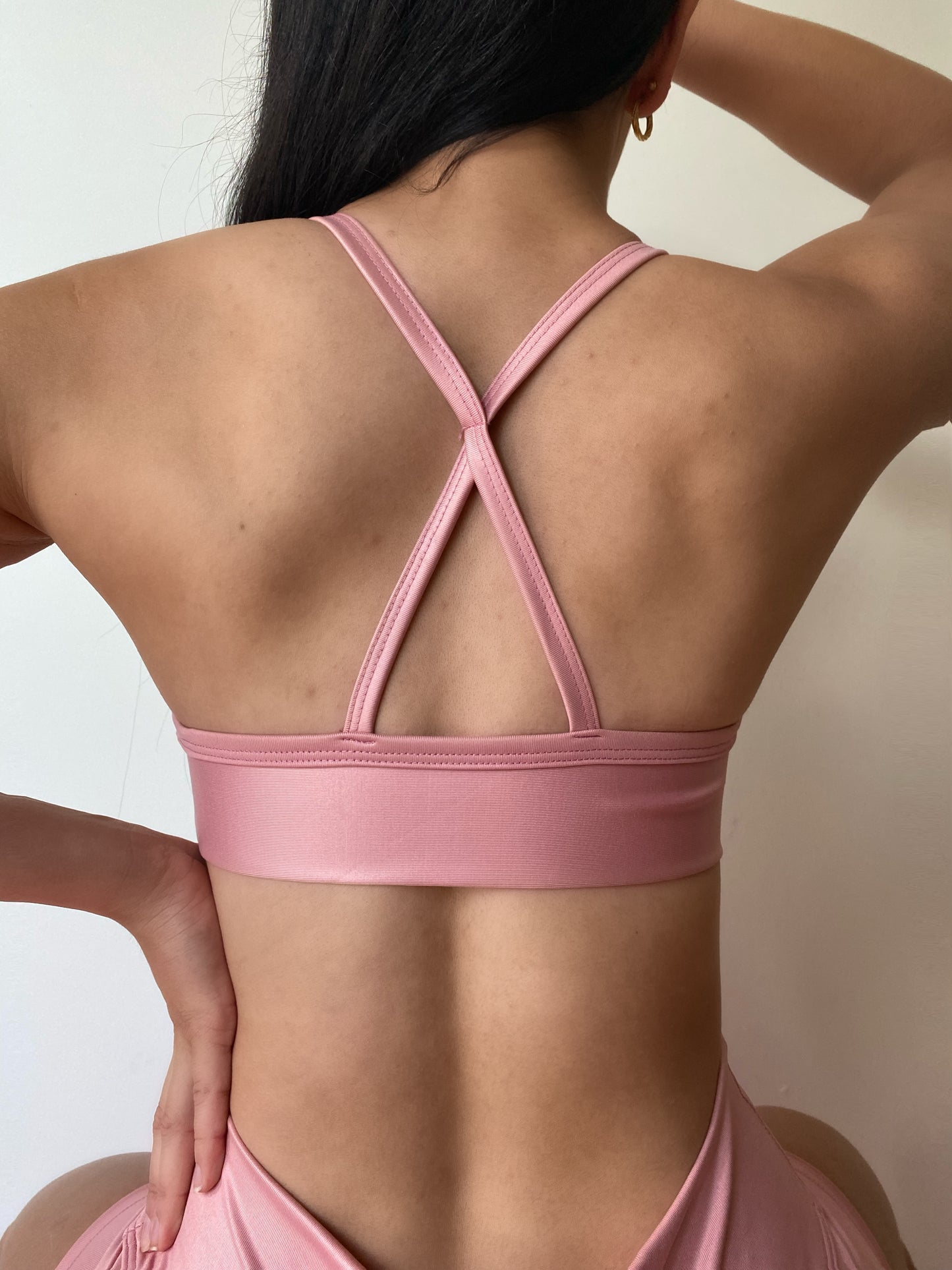 MALU LEATHER SHORT / REGULAR SHAPE BRA SET (7271707508921)