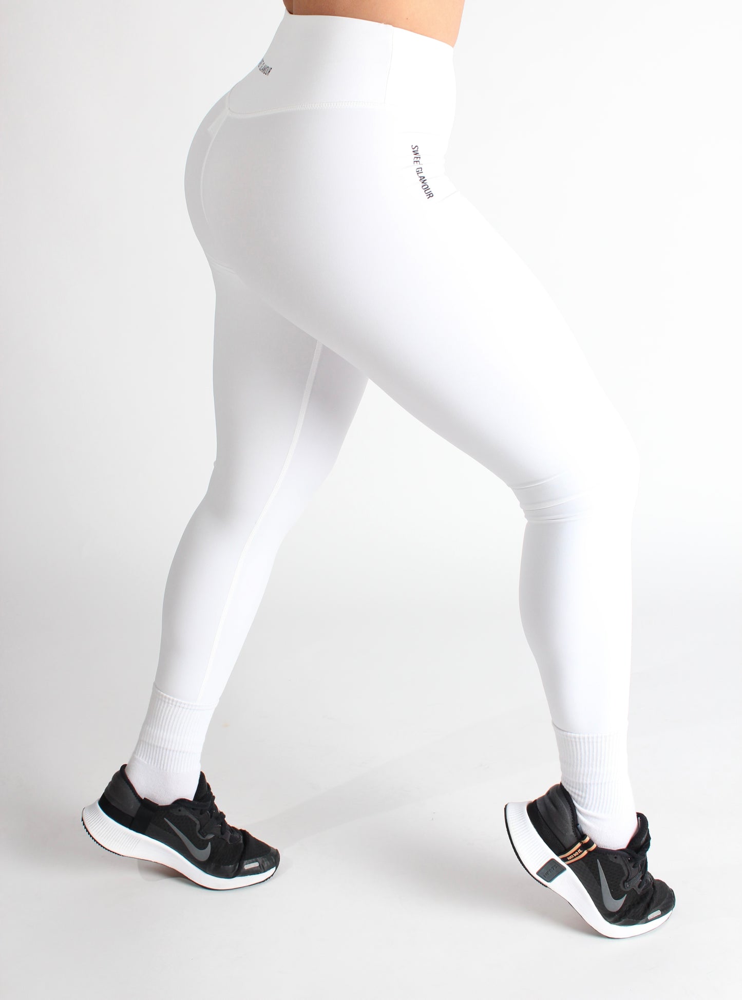 Ice White Solid Seamless Legging (7670407921849)