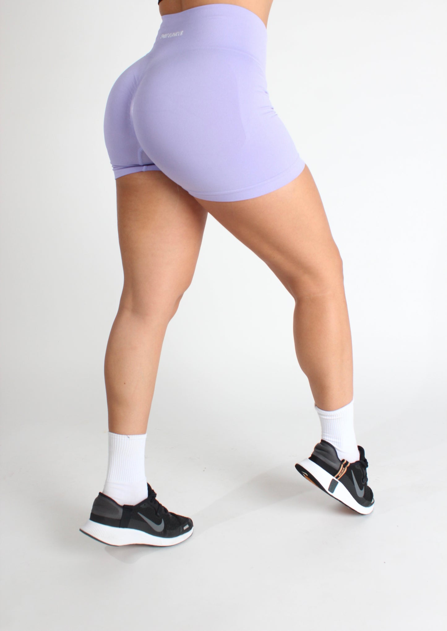 Lilac Scrunch Seamless Short (7672319869113)