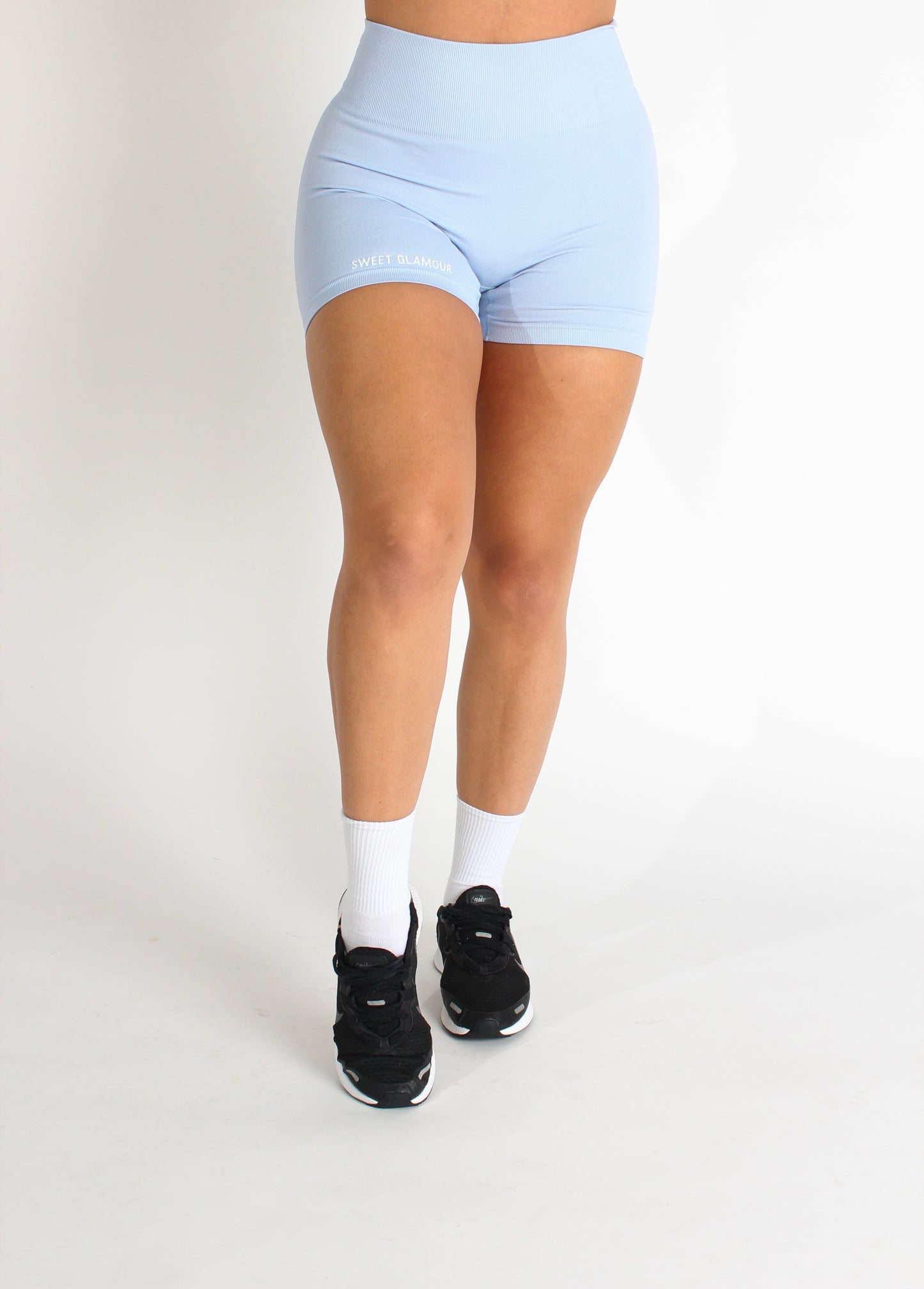 Baby Blue Scrunch Seamless Short (7672319475897)