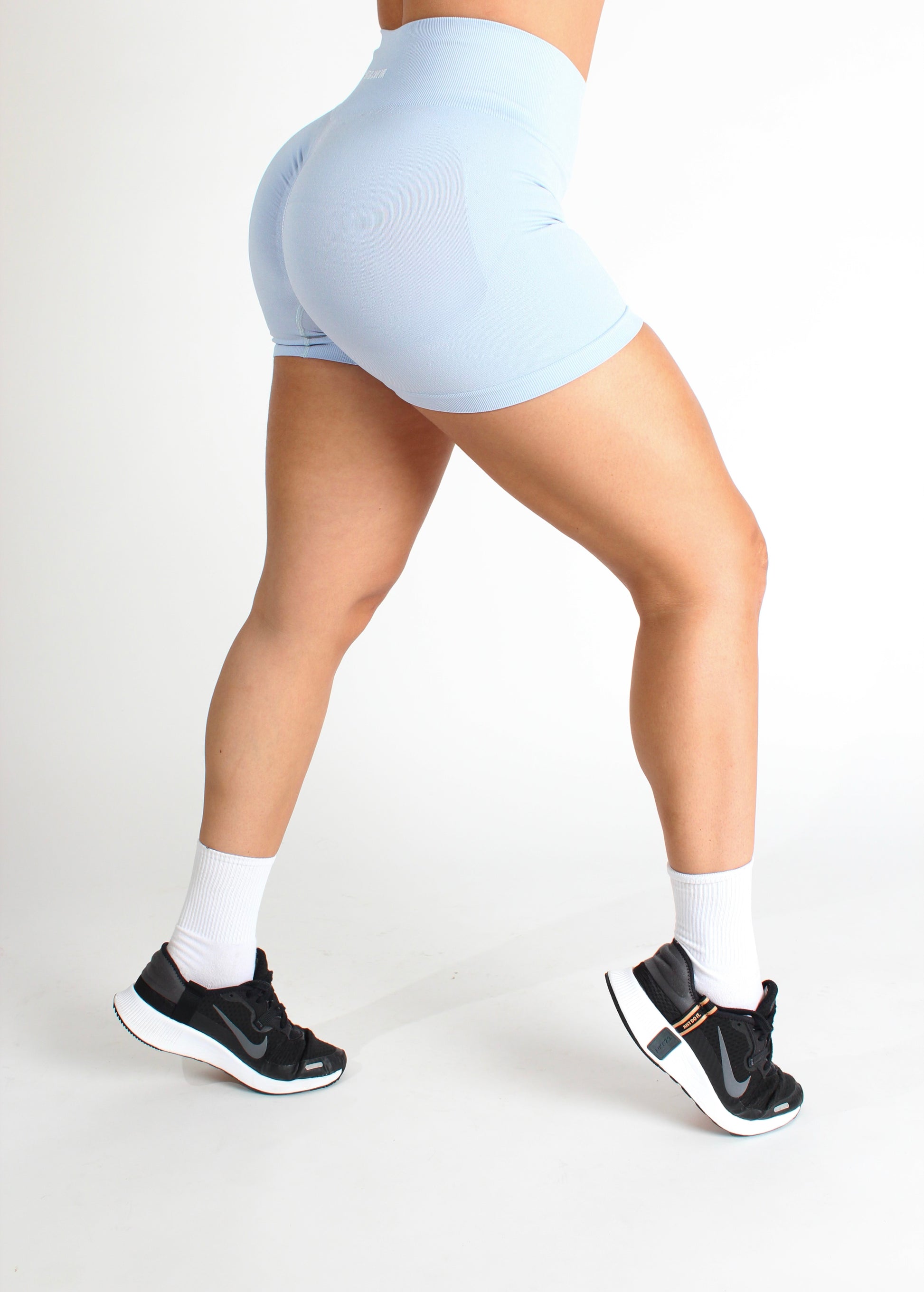 Baby Blue Scrunch Seamless Short (7672319475897)