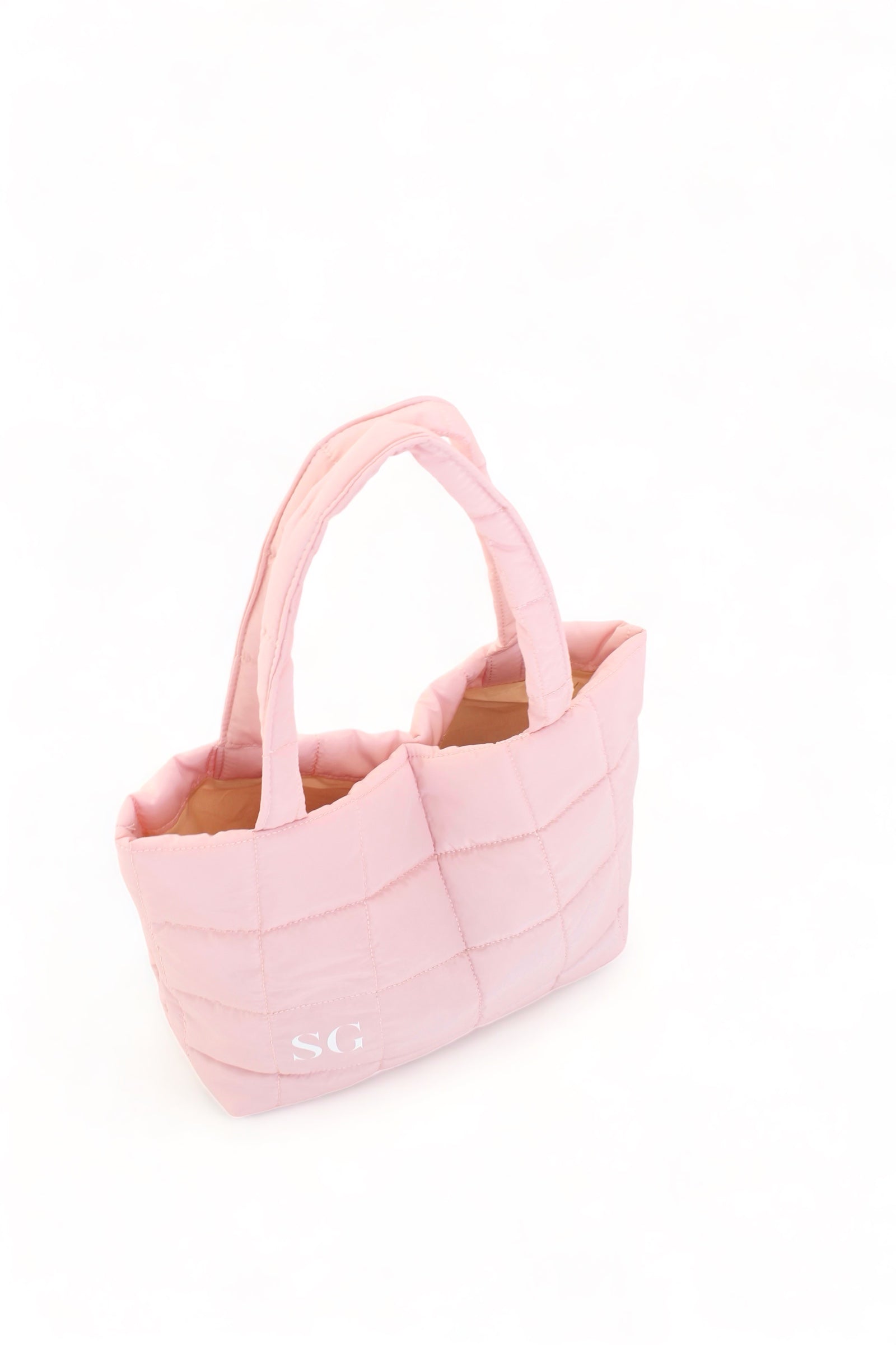 Baby Pink Puffer Bag (7659355144377)