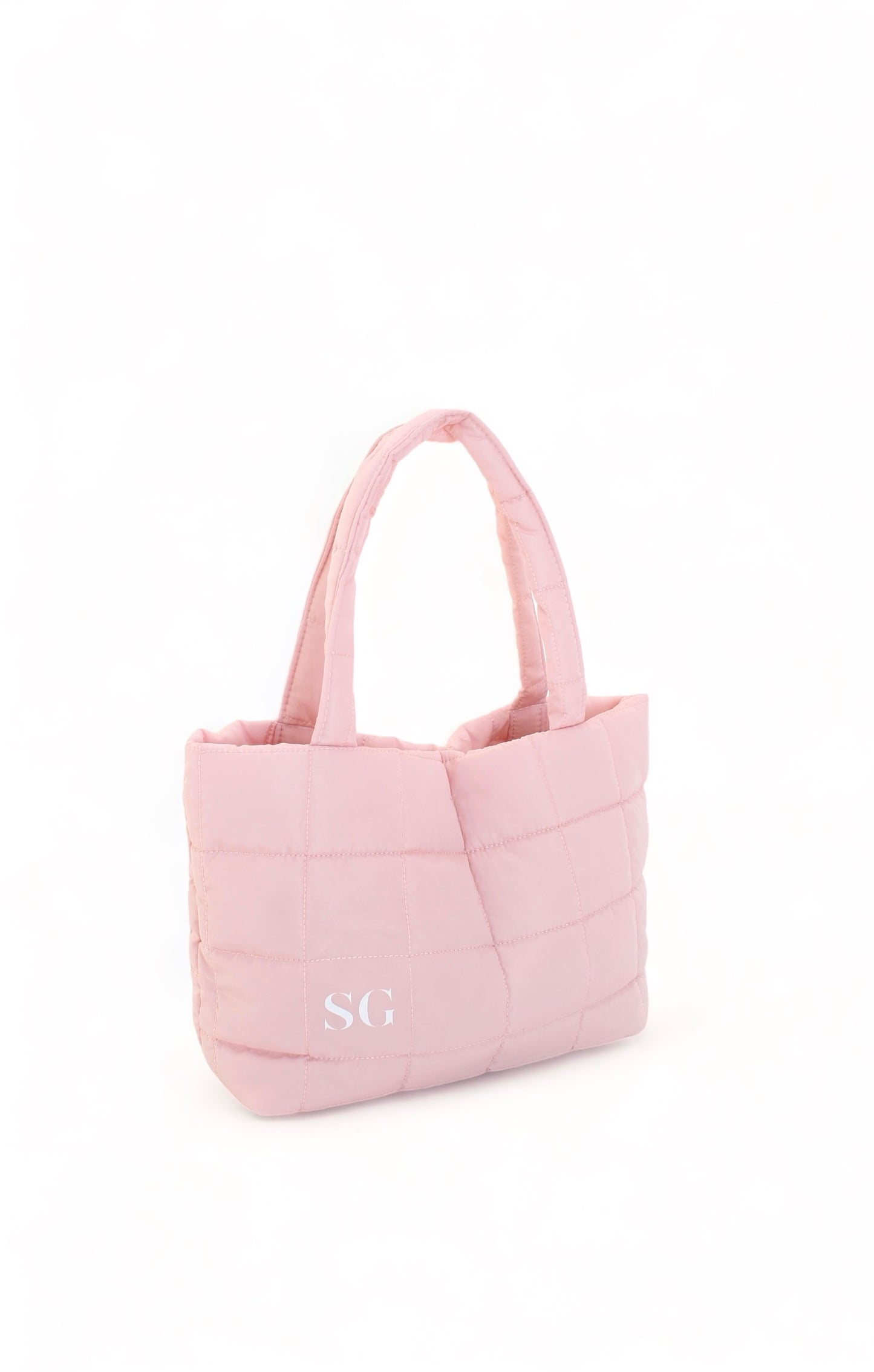 Baby Pink Puffer Bag (7659355144377)