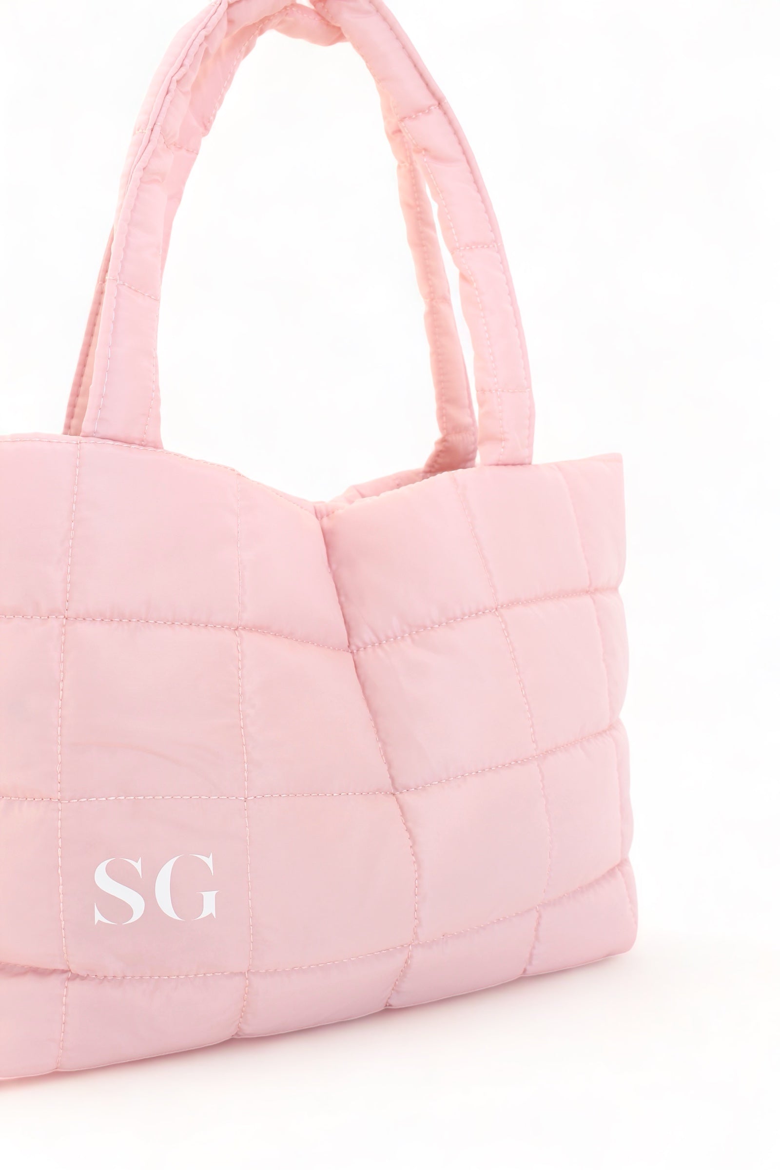 Baby Pink Puffer Bag (7659355144377)