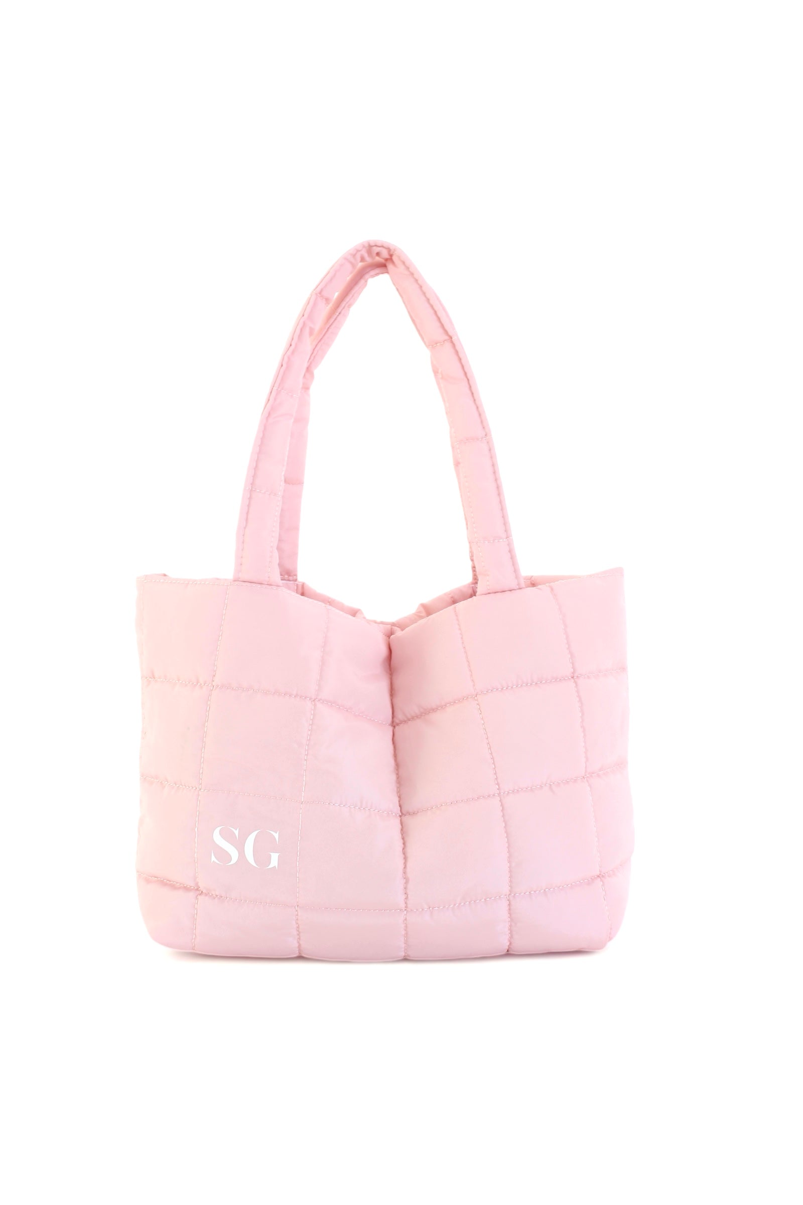 Baby Pink Puffer Bag (7659355144377)