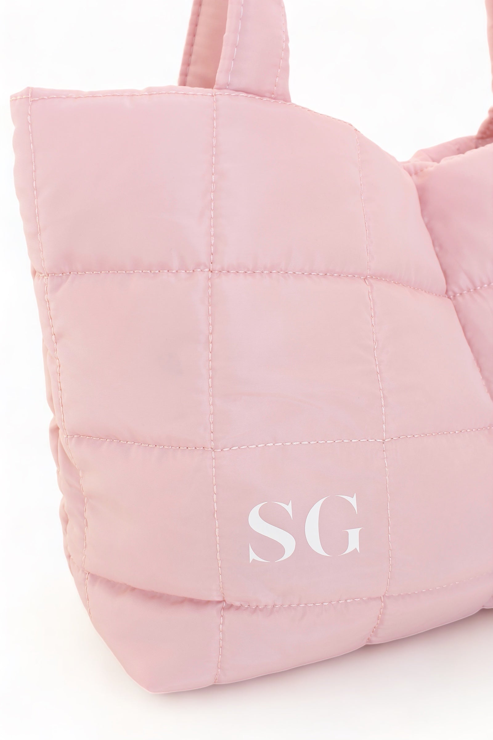 Baby Pink Puffer Bag (7659355144377)