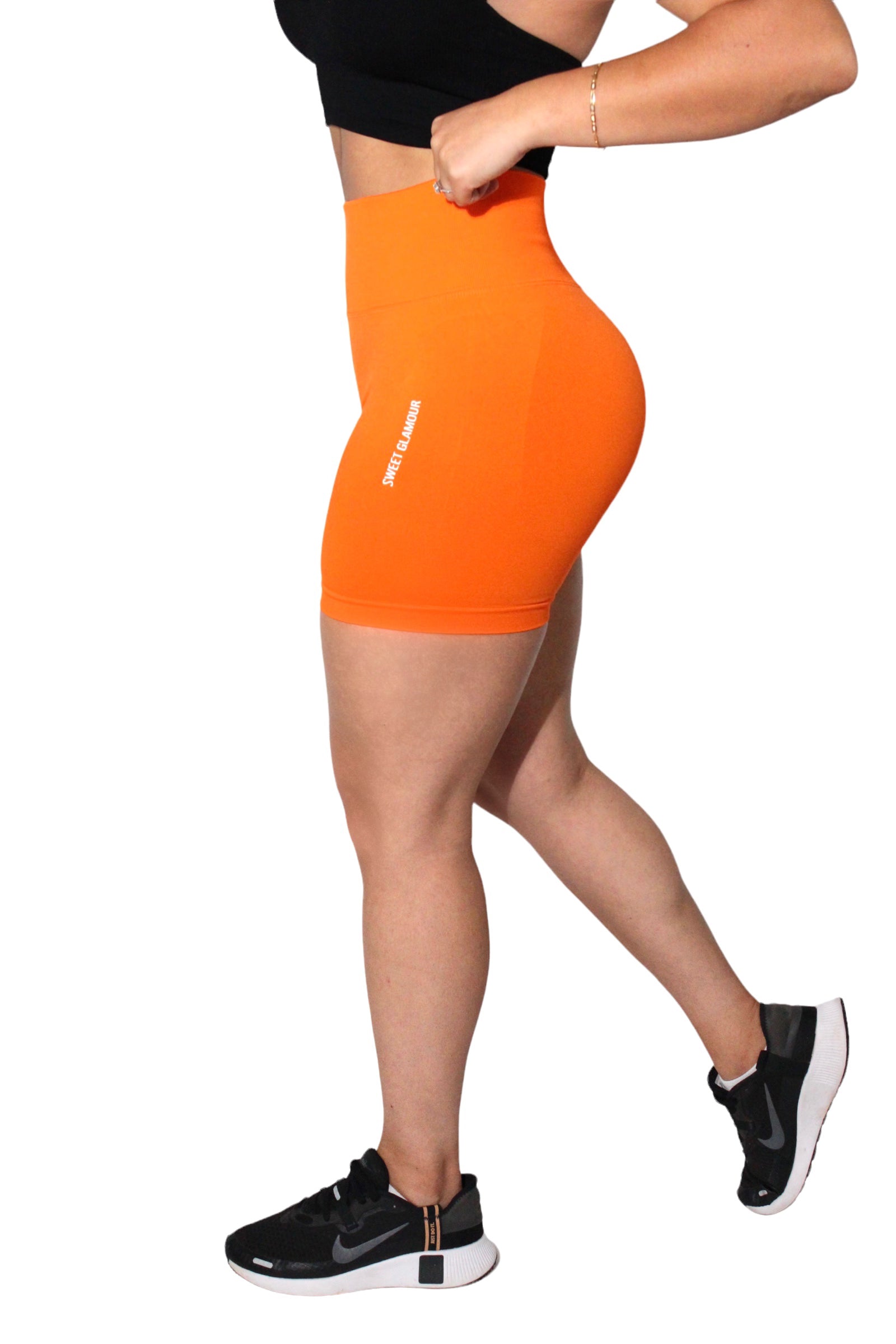 Pumpkin Scrunch Seamless Shorts (7546756333753)