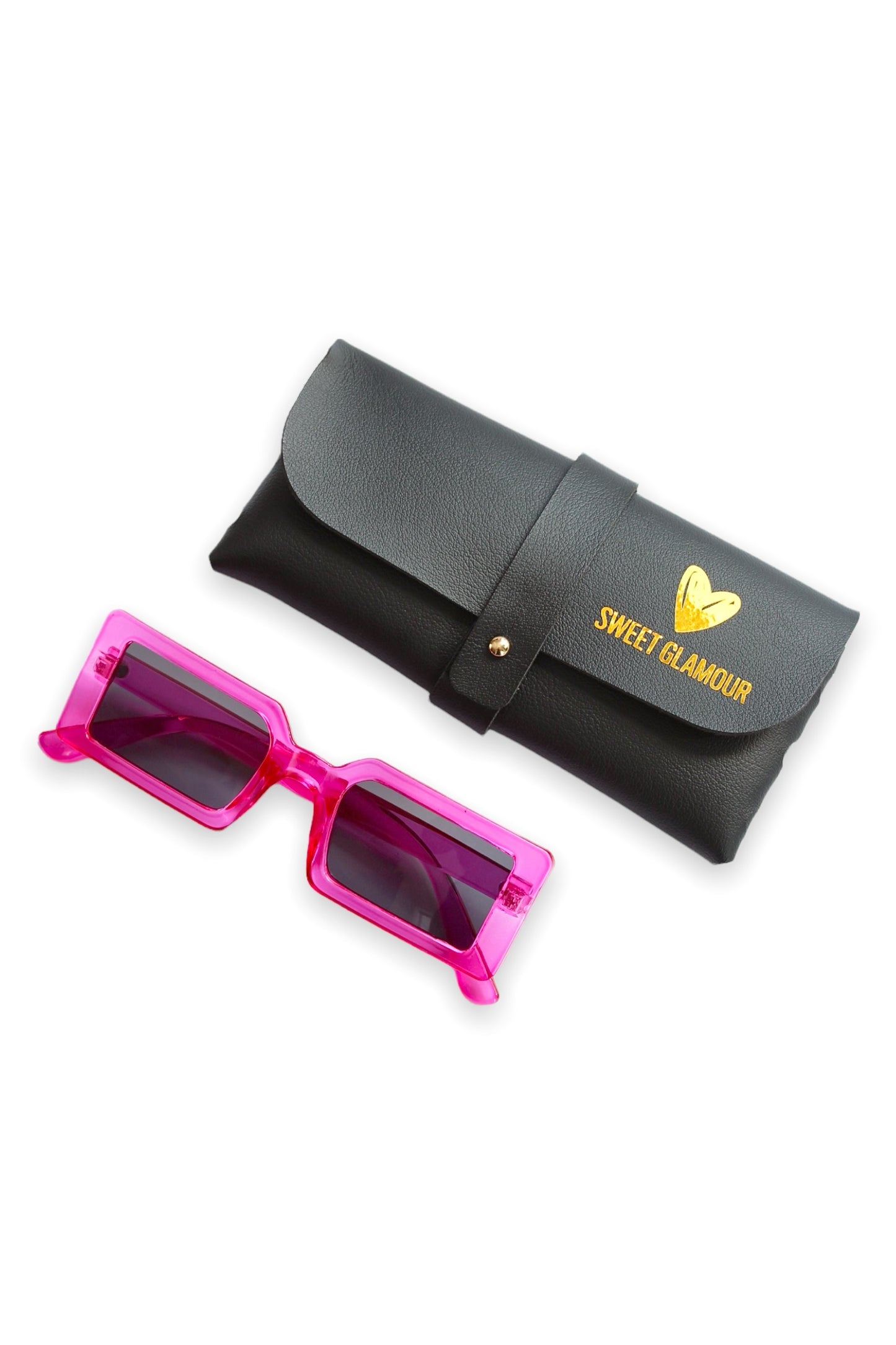 Pink Rectangle Fashion Glasses (7468022366393)