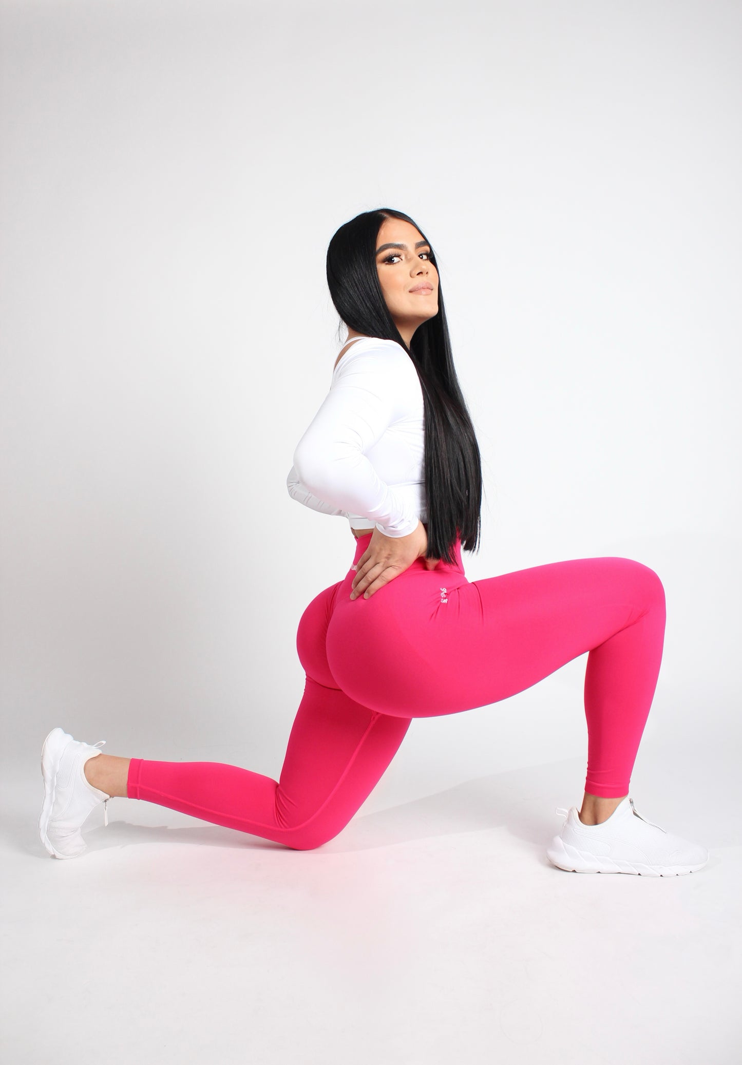 Pinky Scrunch Seamless Leggings (7566557741241)