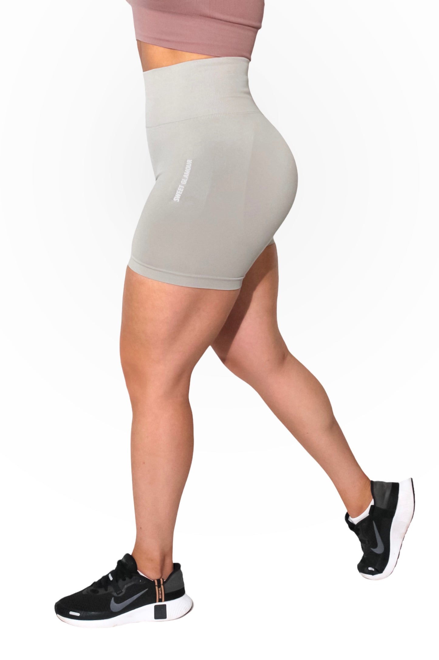 Clay Scrunch Seamless Shorts (7546755842233)