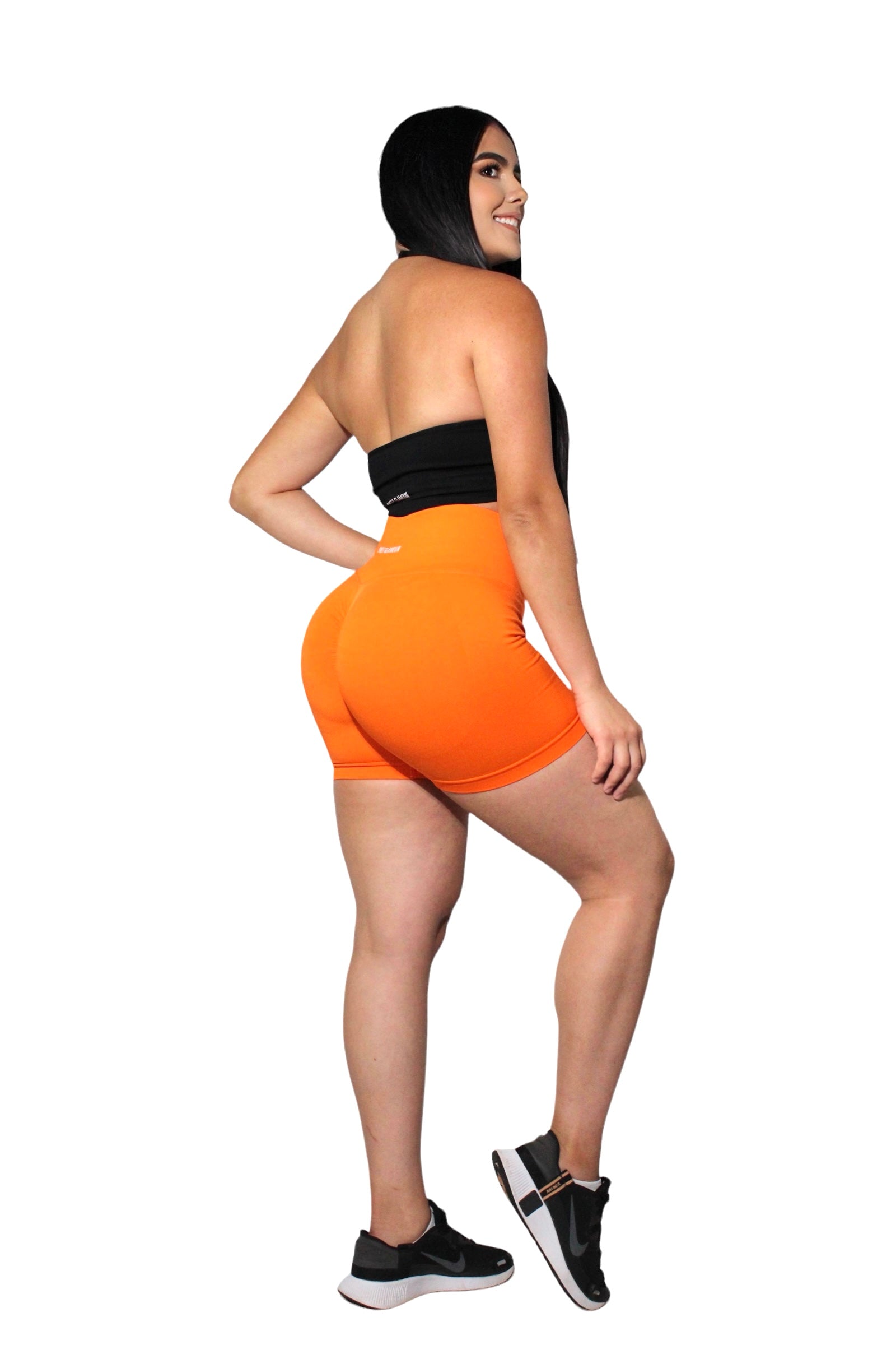 Pumpkin Scrunch Seamless Shorts (7546756333753)