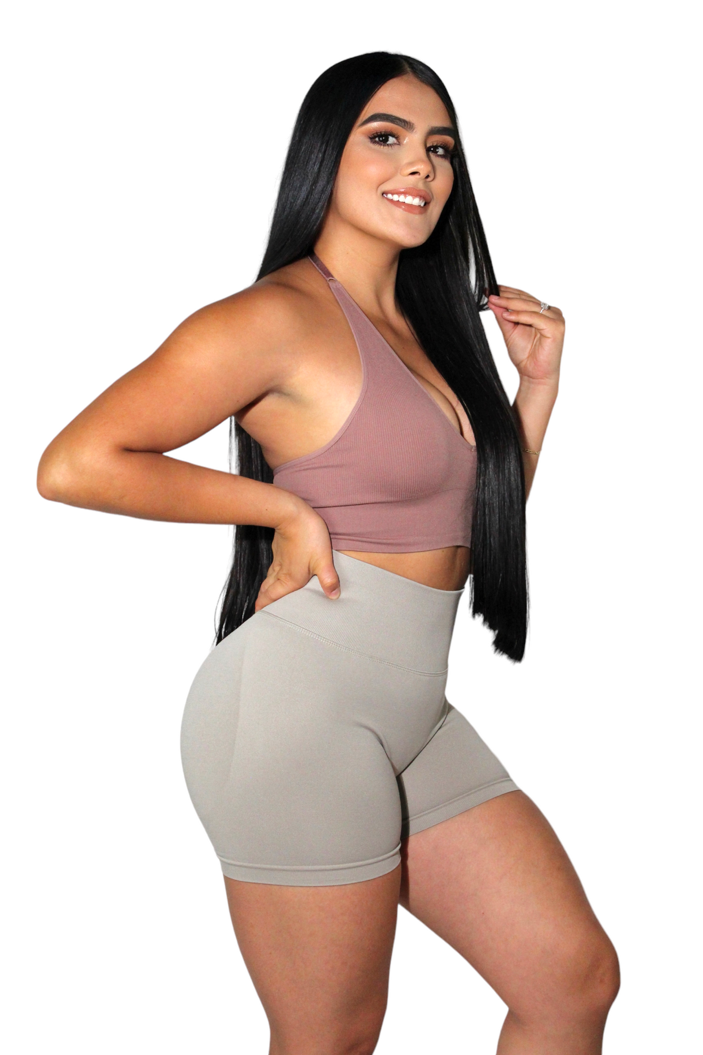 Clay Scrunch Seamless Shorts (7546755842233)