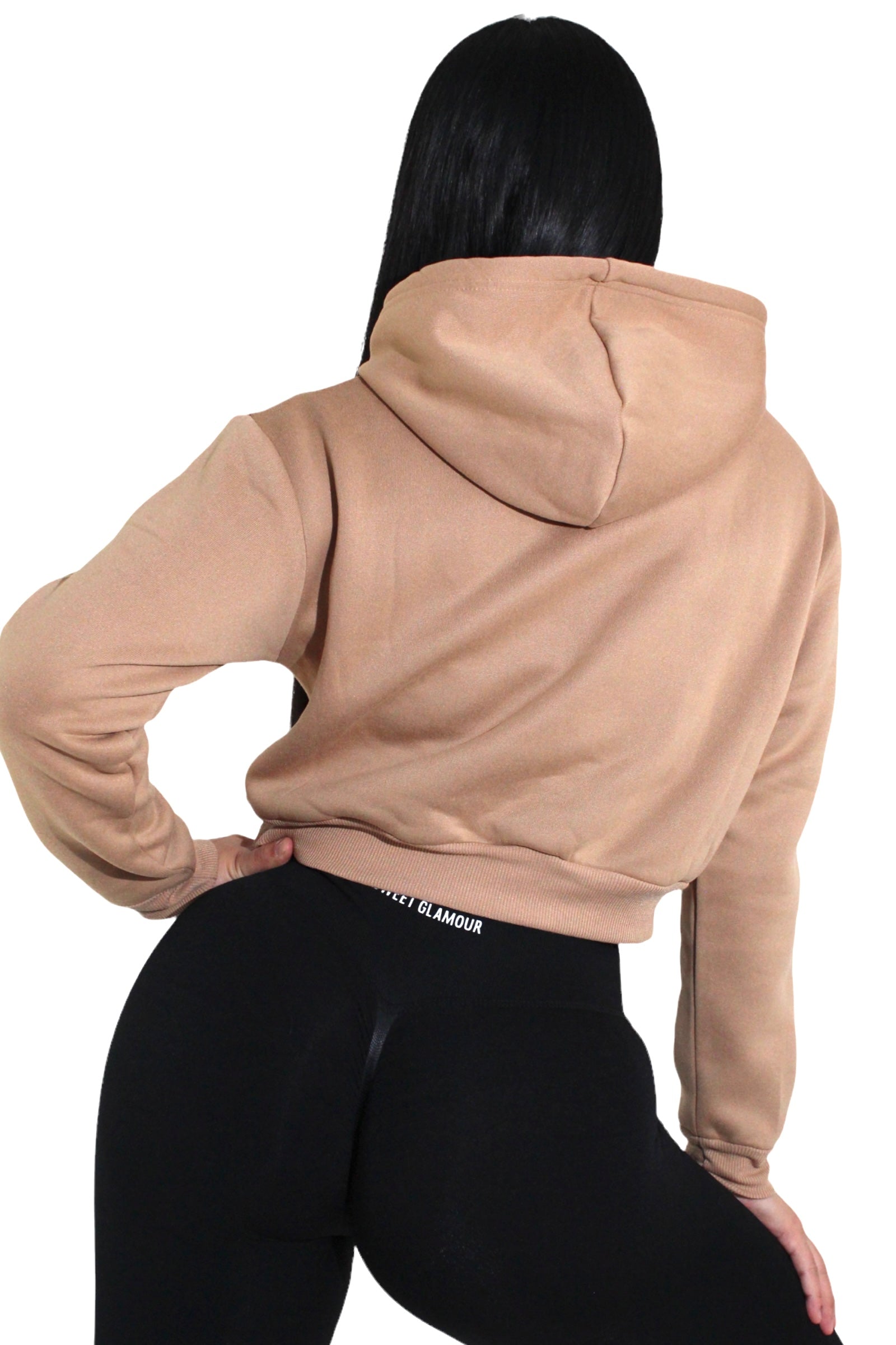 Khaki Drawstring Hoodie (7550747967673)