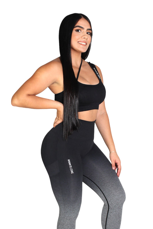 Black One Shoulder Sports Bra (7550428741817)