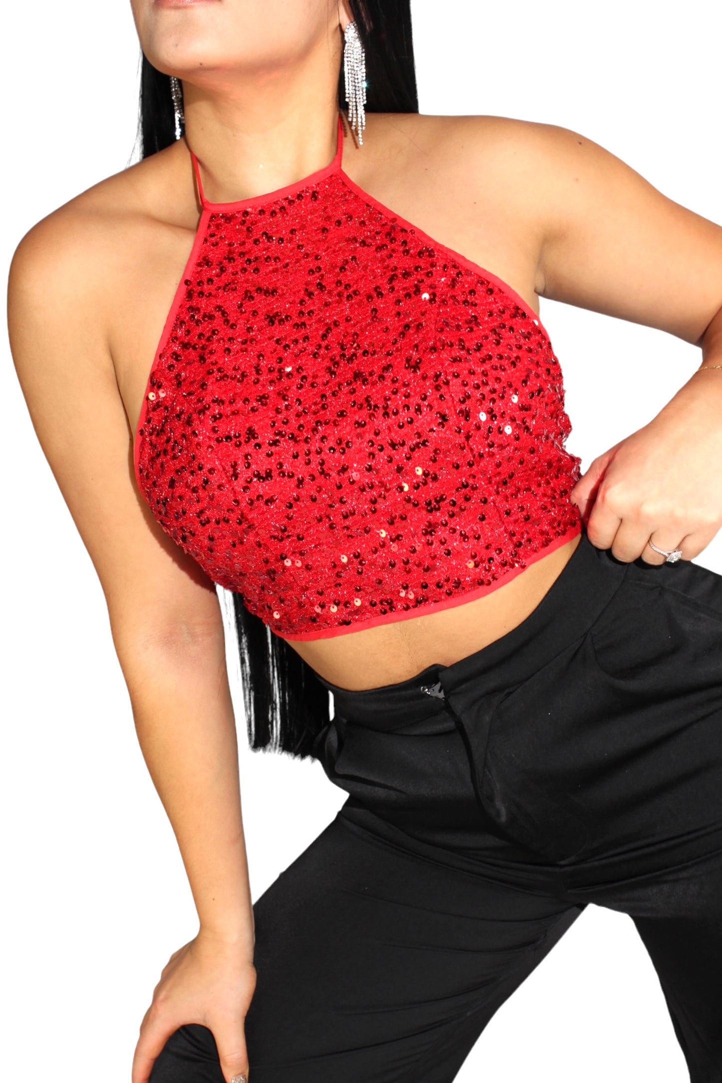 Red Disco Hatler Top (7557433032889)